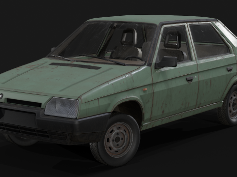 Skoda - Favorit 3D Modell