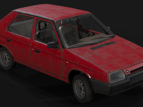 Skoda - Favorit 3D Modell