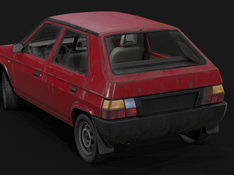 Skoda - Favorit 3D Modell