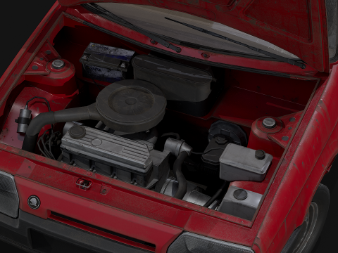 Skoda - Favorit 3D Modell