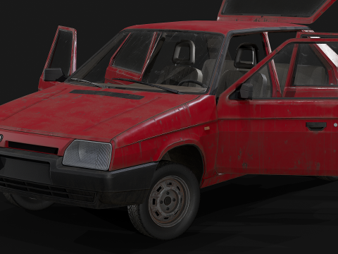 Skoda - Favorit 3D Modell
