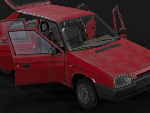 Skoda - Favorit 3D Modell