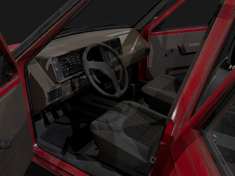 Skoda - Favorit 3D Modell