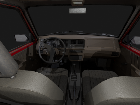 Skoda - Favorit 3D Modell