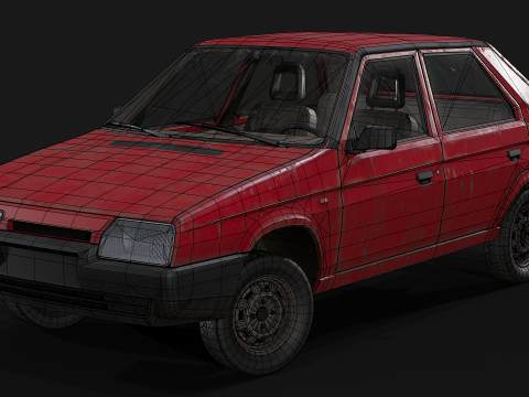 Skoda - Favorit 3D Modell