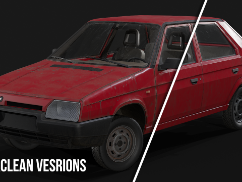 Skoda - Favorit 3D Modell