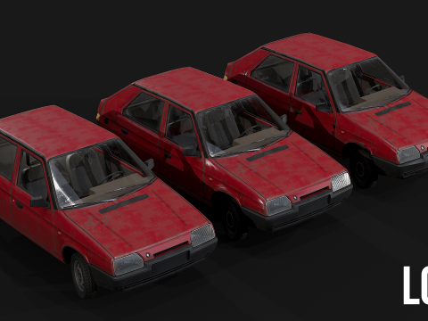 Skoda - Favorit 3D Modell