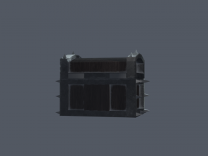 stylized low poly treasure chest Modello 3D