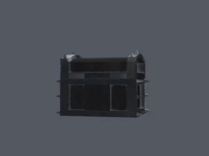 stylized low poly treasure chest 3D Model