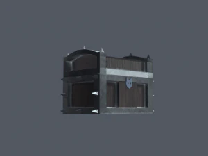 stylized low poly treasure chest 3D Model