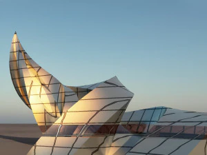 कर्ल विज्ञान-फाई भवन 3D मॉडल