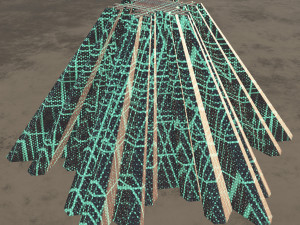 futuristic building mystic pyramid 3D Model