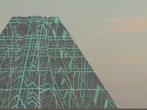 futuristic building mystic pyramid 3D Model