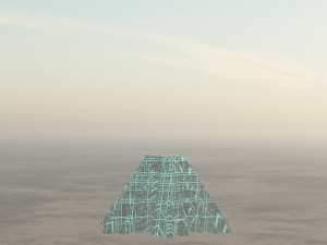 futuristic building mystic pyramid 3D Model
