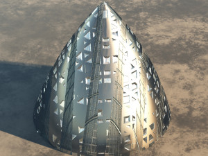 spacecraft or building 3D Model