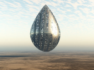 spacecraft or building Modelo 3D