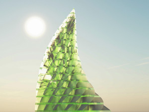 sci-fi spiral tower 3D मॉडल