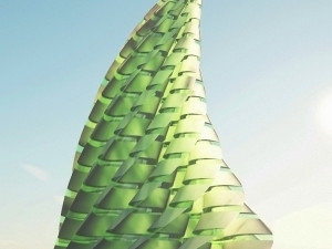 sci-fi spiral tower 3D मॉडल