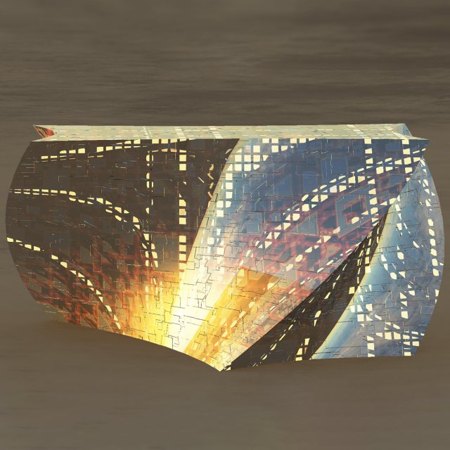 prism glass building 3D 模型 .c4d .max .obj .3ds .fbx .stl .blend 