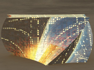 prism glass building 3D Модель