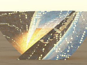 prism glass building 3D 模型