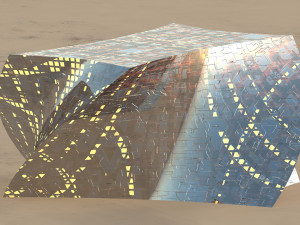 prism glass building 3D 模型