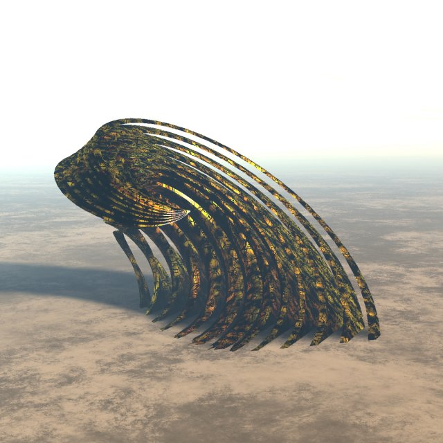 spiral dome Modello 3D .c4d .max .obj .3ds .fbx .stl .blend