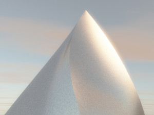 twisted pyramid futuristic building contemporary architecture 3D Model