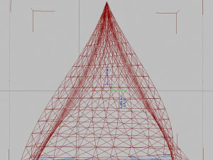 twisted pyramid futuristic building contemporary architecture 3D Model