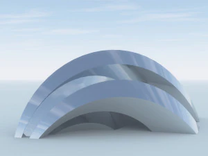 futuristic arc building 3D Model
