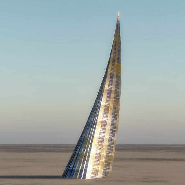 blade tower 3D Модель .c4d .max .obj .3ds .fbx .stl .blend 