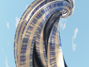 spiral tower Modelo 3D