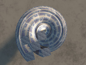spiral tower 3D 모델