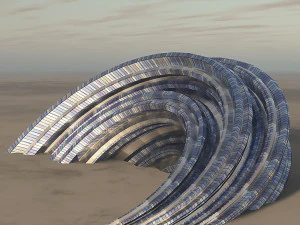 futuristic building 3D Model