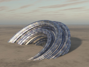 futuristic building 3D Model