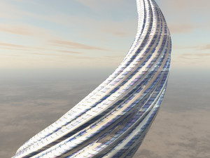 swirling tower 3D मॉडल
