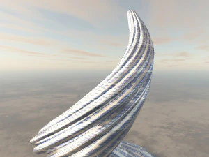 swirling tower 3D Model