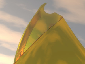 weird gold tower 3D Model
