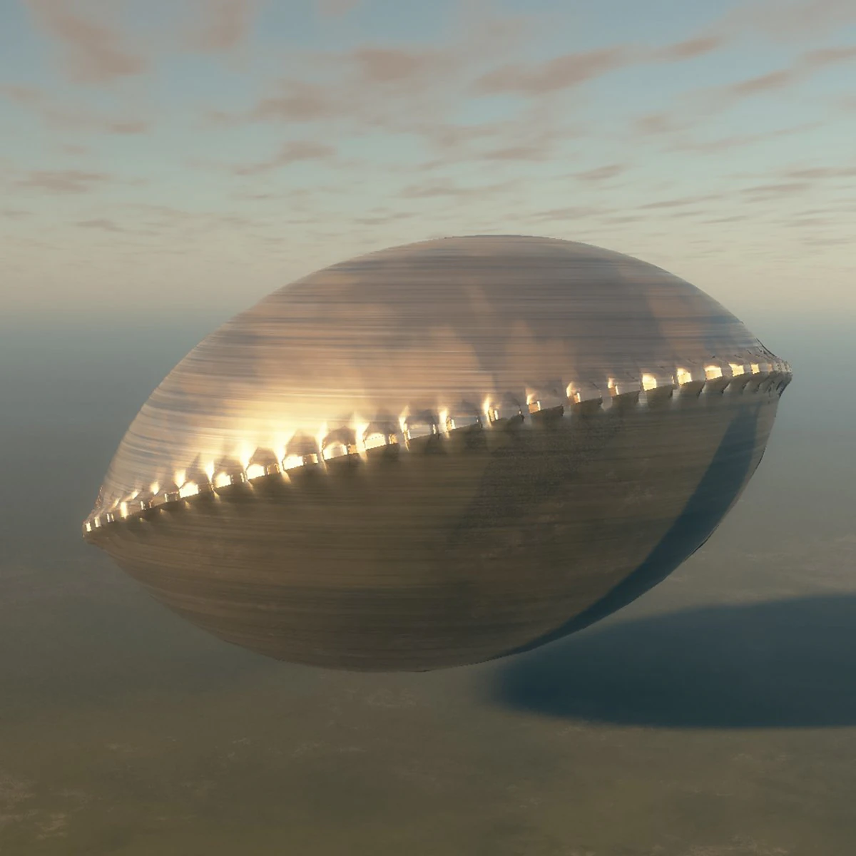 ufo or alien building 3D Model .c4d .max .obj .3ds .fbx .stl .blend 