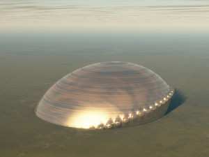 ufo or alien building 3D Model