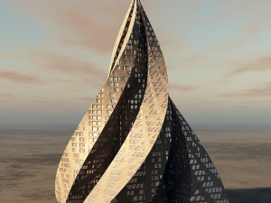pyramid skyscraper 3D Model