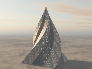 pyramid skyscraper Model 3D