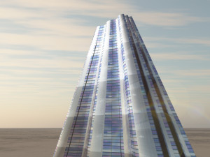 elegant futuristic building 3D Model
