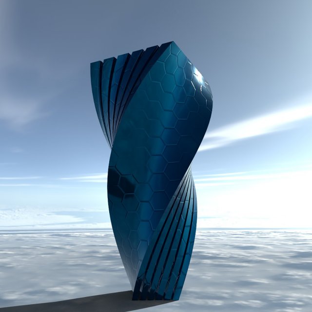 aliens tower 3D Model .c4d .max .obj .3ds .fbx .stl .blend 