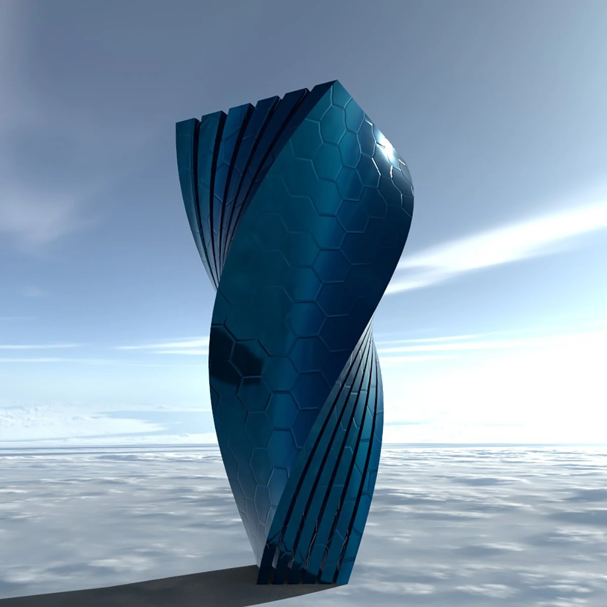 aliens tower 3D Model .c4d .max .obj .3ds .fbx .stl .blend 