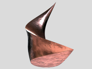 copper sculpture Modelo 3D
