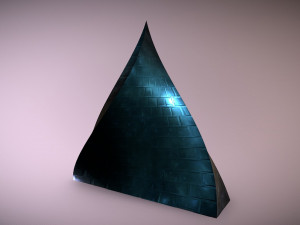 twist flame building 3D 模型