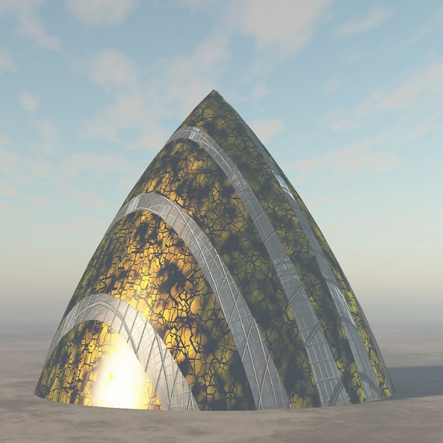 drop alien spaceship 3D Model .c4d .max .obj .3ds .fbx .stl .blend 