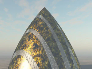 jatuhkan pesawat luar angkasa asing Model 3D