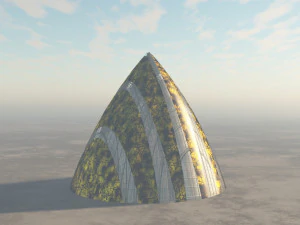 drop alien spaceship 3D Model